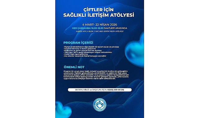 Aliağa Belediyesi’nden Çiftler İçin Sağlıklı İletişim Atölyesi