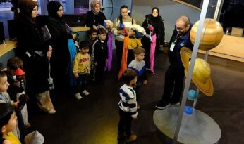 Lokomotif Çocuk Köyü’nün minikleri bilimin izinde